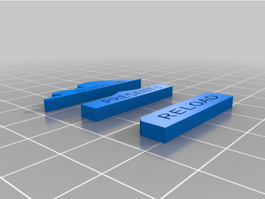 afiado prática tokens by erelenus 3d print model - Mito3D