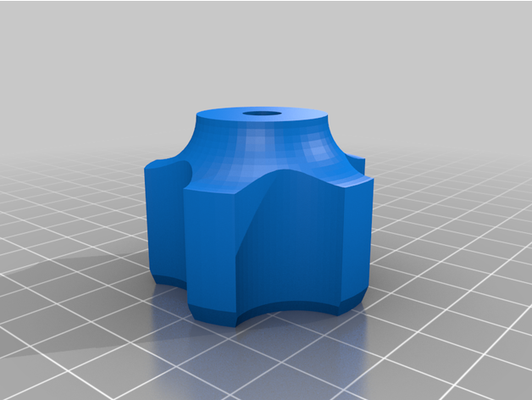 40mm 1 4-20 star knob by 83asher customized 3d print model - Mito3D