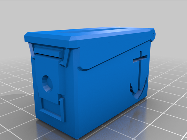 anker munition box schlüssel kette by trabach schlüsselbund usnavy 3D print model - Mito3D