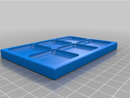 my customized magnetic screw tray box optional lid by doubleshakkaz 3d print model - Mito3D