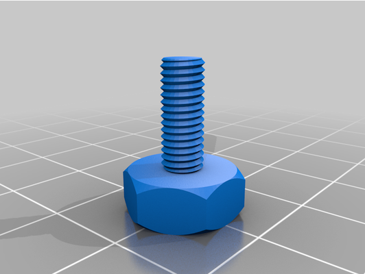 my customized nut job bolt washer threaded rod factory by wretch91 3d print model - Mito3D