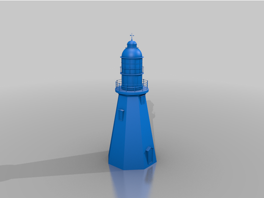 point riche lighthouse by brazenone light house newfoundland port au choix 3d print model - Mito3D