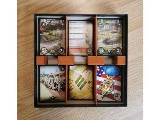 word of tanks rush insert by horn93 card game organizer world 3d print model - Mito3D
