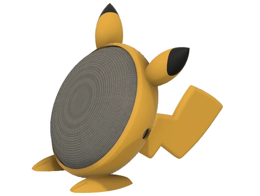 nestminipic by globurtz google casa ninho pikachu pokémon alto falante 3d print model - Mito3D
