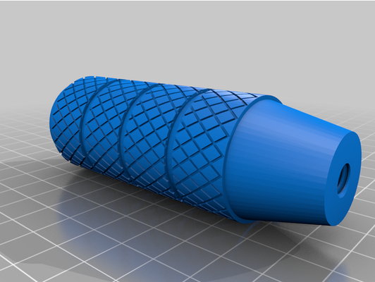 textured shift knob v2 m8x125 thread by astolfo111 car gear stick 3d print model - Mito3D