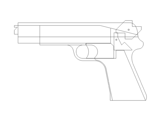 simple vis wz35 rubber band gun by parabellum arms prozorgaming 3d print model - Mito3D