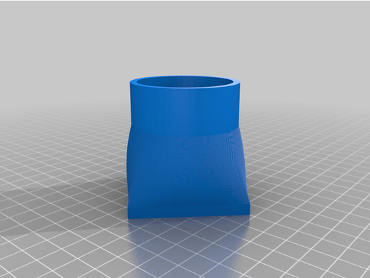 my customized to square connector by henning1004 3d print model - Mito3D
