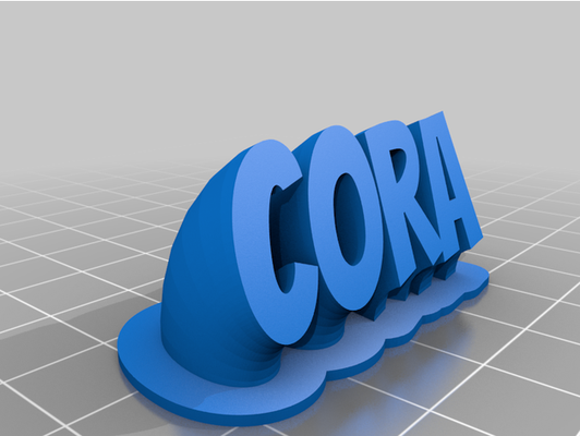 cora by km5er personalizzato 3d print model - Mito3D