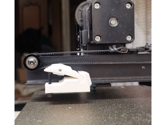 kingroon kp3s compact x axis tensioner protrude beyond printer by spolfox f623zz kp3 m3 screw nut x-axis xaxis belt 3d print model - Mito3D