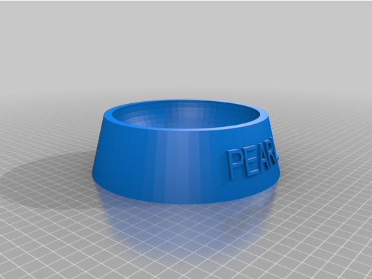 my customized fully parametric dog cat food bowl by meewp78 3d print model - Mito3D