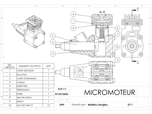 micromotor by volumes motor 3d print model - Mito3D