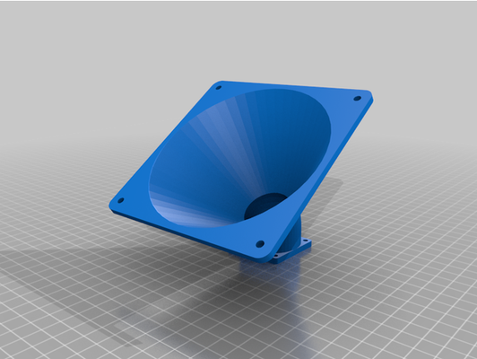 my customized parametrizable size to fan adapter manifold tube angle by gberetas 3d print model - Mito3D