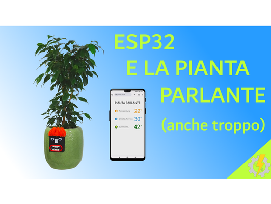 esp32 talking plant by dbmaking project tutorial esp8266 home garden pianta parlante monitoring scienceproject 3d print model - Mito3D