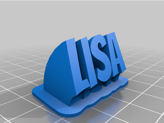 lisa by stella tonno personalizzato 3d print model - Mito3D
