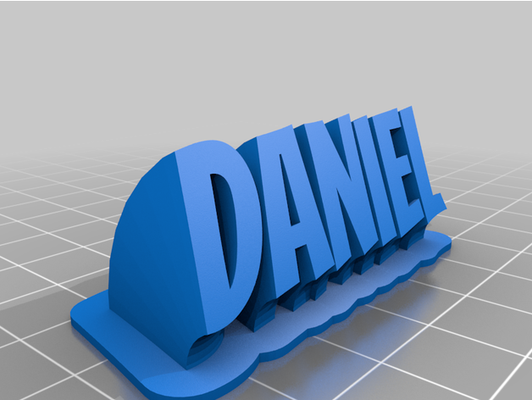 daniel by stella tonno personalizzato 3d print model - Mito3D