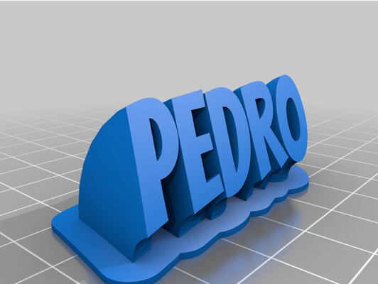 pedro by tunastar customized 3d print model - Mito3D