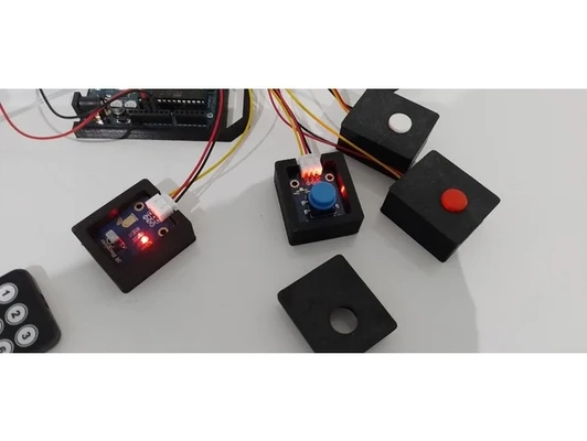 boîte arduino by dl13430 avertisseur sonore led commutateur 3d print model - Mito3D