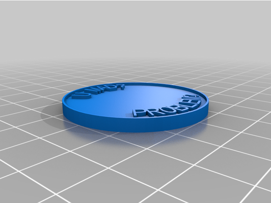 my customized coin chip by doodly312 3d print model - Mito3D