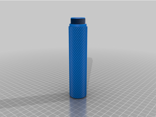 my customized knurled screw-top container - 124 by servizvm 3d print model - Mito3D