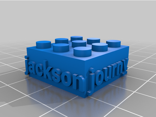 my customized lego compatible text bricks by splash 3d print model - Mito3D