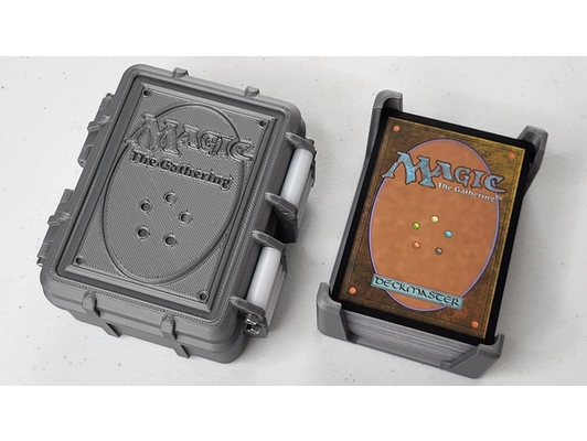 magie rassemblement robuste carte boîte by revivre titulaire soutien ccg plate forme mtg remix 3d print model - Mito3D