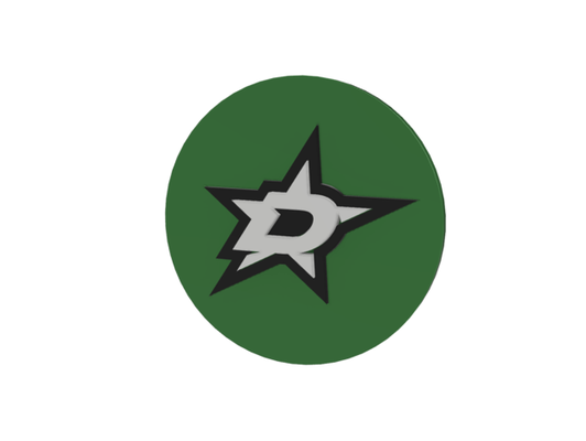 dallas estrellas emblema by gerald weigel hockey hielo 3d print model - Mito3D