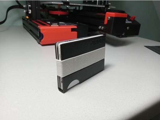 single print slim wallet - ridge inspired by mouse4real 3d print model - Mito3D