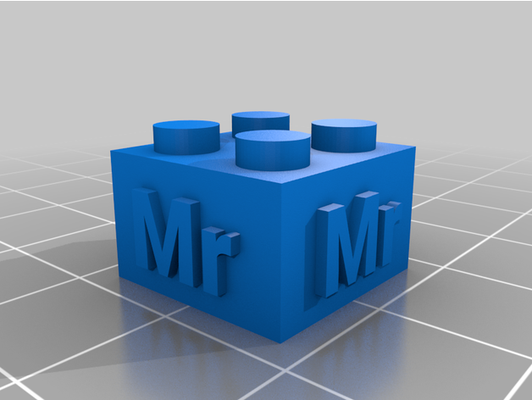 my personalizado lego compatible texto ladrillos mella by mr maz246 3d print model - Mito3D