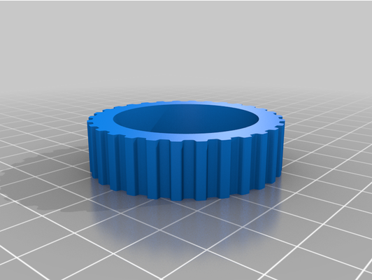 my customized parametric pulley - lots of tooth profiles by hyperguy1979 3d print model - Mito3D