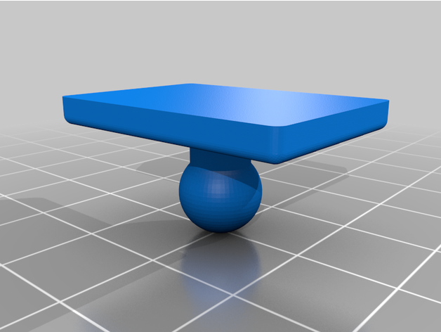 garmin dashcam ball mount - flat by fairplayinc 3D print model - Mito3D