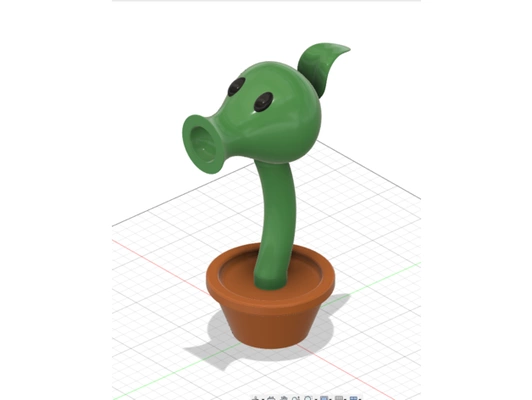 cerbatana plantas vs zombies by kjb trini figura 3d print model - Mito3D