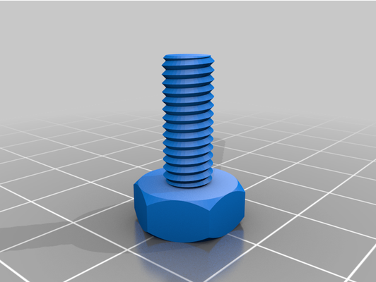 my customized nut job bolt washer threaded rod factory by setheo 3d print model - Mito3D