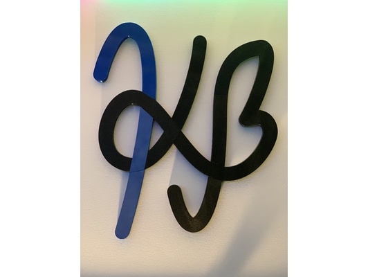 kjb 2ft logo sign by trini 3d print model - Mito3D