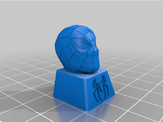 spider-man keycap by l3thality avengers keyboard marvel pcgaming spiderman 3d print model - Mito3D