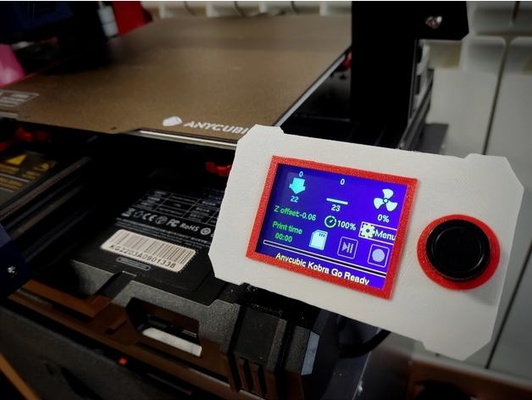 anycubic kobra go pantalla bisel by temas cobrago actualizaciones impresora potenciar 3d print model - Mito3D