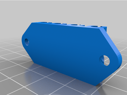 my customized 4mm ptfe tube holder by straxus07 3d print model - Mito3D