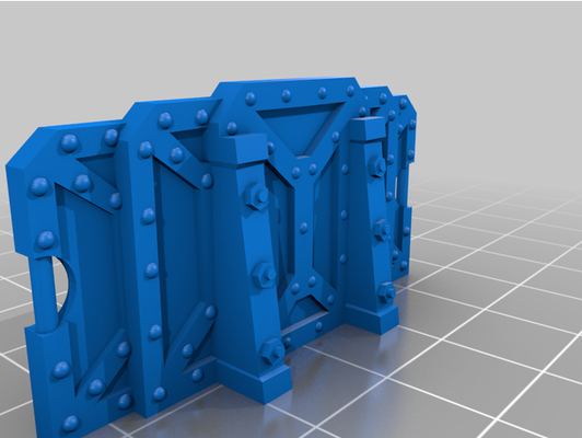 repaired 40k - kill team barricade by roguevector 3d print model - Mito3D