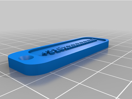 number tag by papierwinkel keychain 3d print model - Mito3D