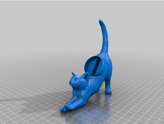 cat stretch - galaxy watch 2 3 4 charger stand by hunex galaxywatch4 samsung 3d print model - Mito3D