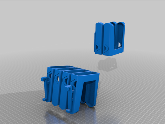 gridwall nerf mag holder by hplass 3d print model - Mito3D