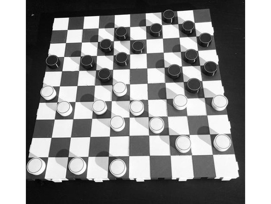 draughts board 10x10 by ietsanders checkers chess 3d print model - Mito3D