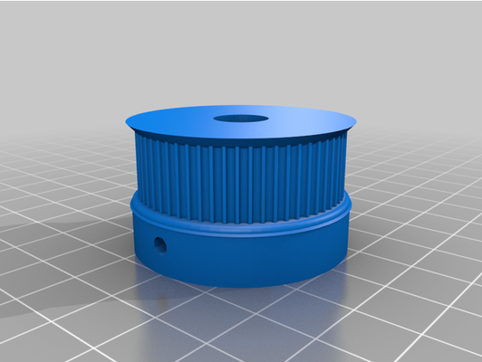 gt2 10mm belt bore by riaan199 customized 3d print model - Mito3D