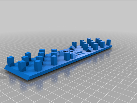 chamas of guerra parcialmente destruído anti tank obstáculo by cruzado oficina 3d print model - Mito3D