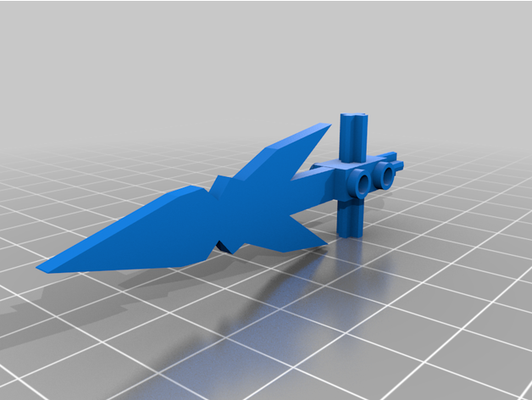 bionicle spear dagger by snowielove1 lego tool weapon 3d print model - Mito3D