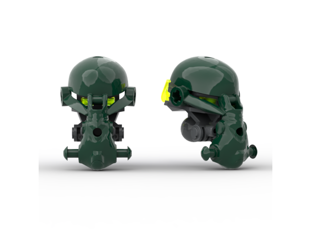 proto zatth kongu mask by rothanak bionicle kanohi lego mahri 3D print model - Mito3D