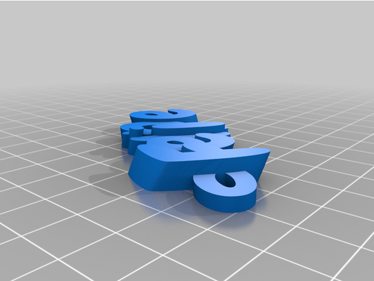 my angepasst iamburny's v2 text schlüsselring schlüsselanhänger by lotto401 3d print model - Mito3D