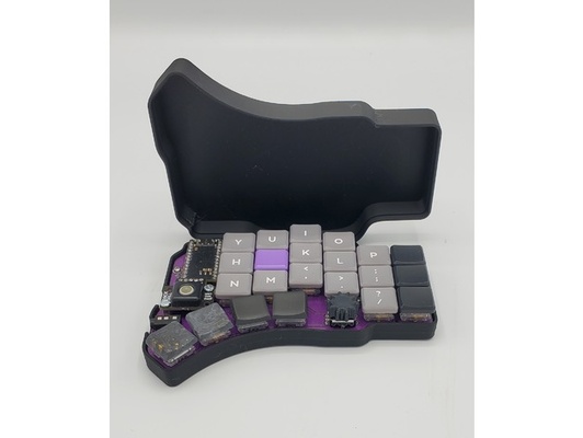 hillside 48 keyboard cases by rmwphd ergonomic kailh-choc mechanical split case 3d print model - Mito3D