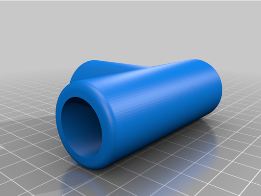 3 tee pipe connector by kevinm customized 3d print model - Mito3D