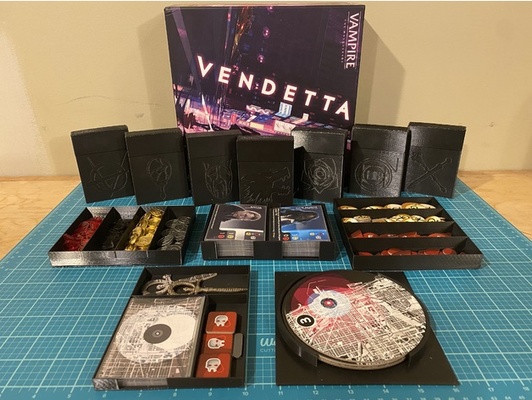 vampire masquerade - vendetta board game insert by dwroelands boardgame storage vampirethemasquerade 3d print model - Mito3D