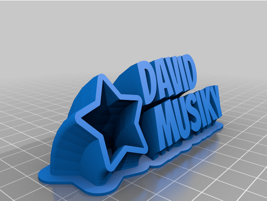 david by yg2807 customized 3d print model - Mito3D